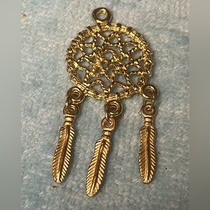Gold Dreamcatcher Pendant

23
